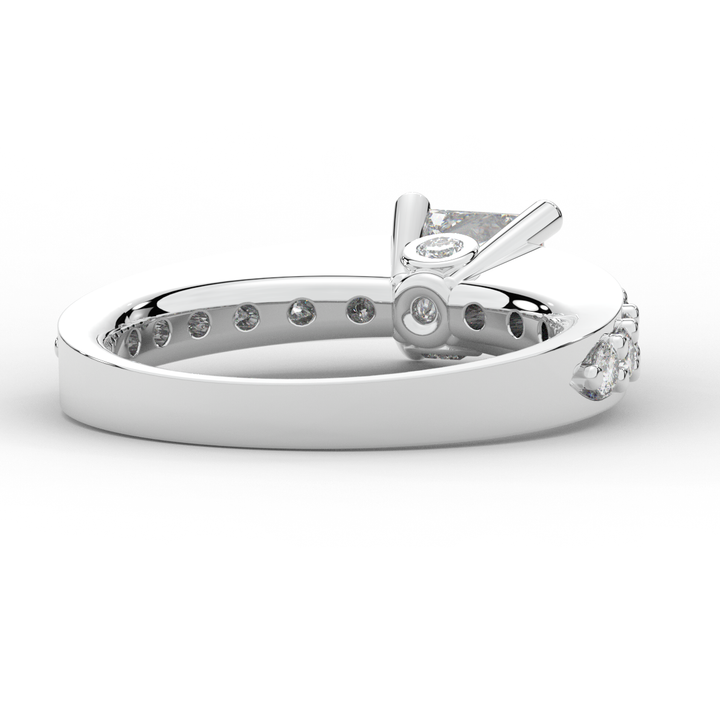 1.75CT.TW PRINCESS LAB DIAMOND SOLITAIRE ENGAGEMENT RING - Nazarelle