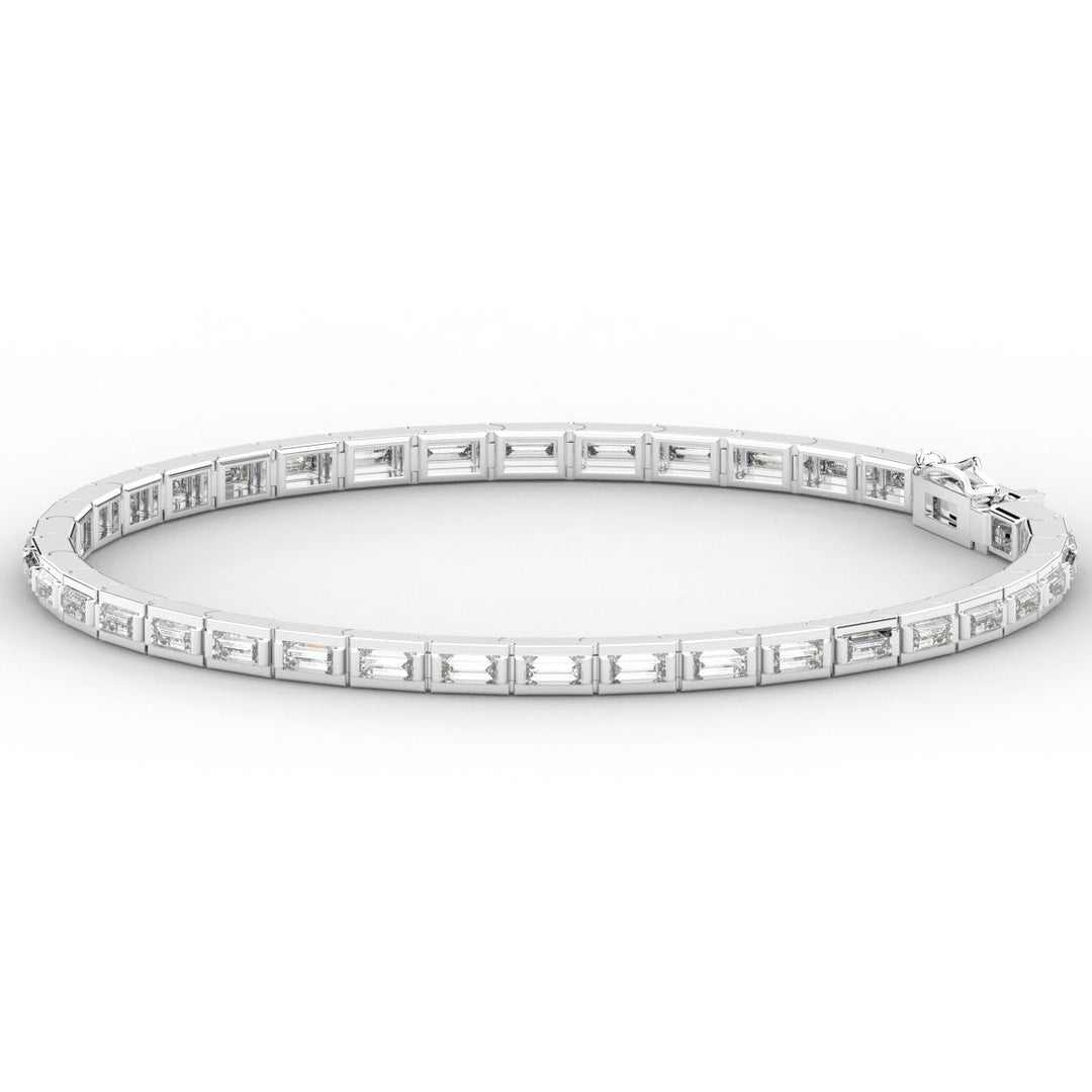3.40CT.TW ROUND LAB DIAMOND TENNIS BRACELET - Nazarelle