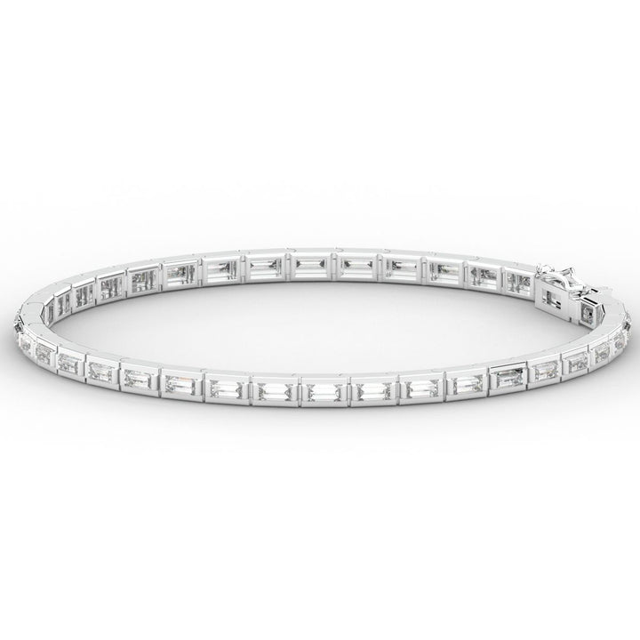 3.40CT.TW ROUND LAB DIAMOND TENNIS BRACELET - Nazarelle
