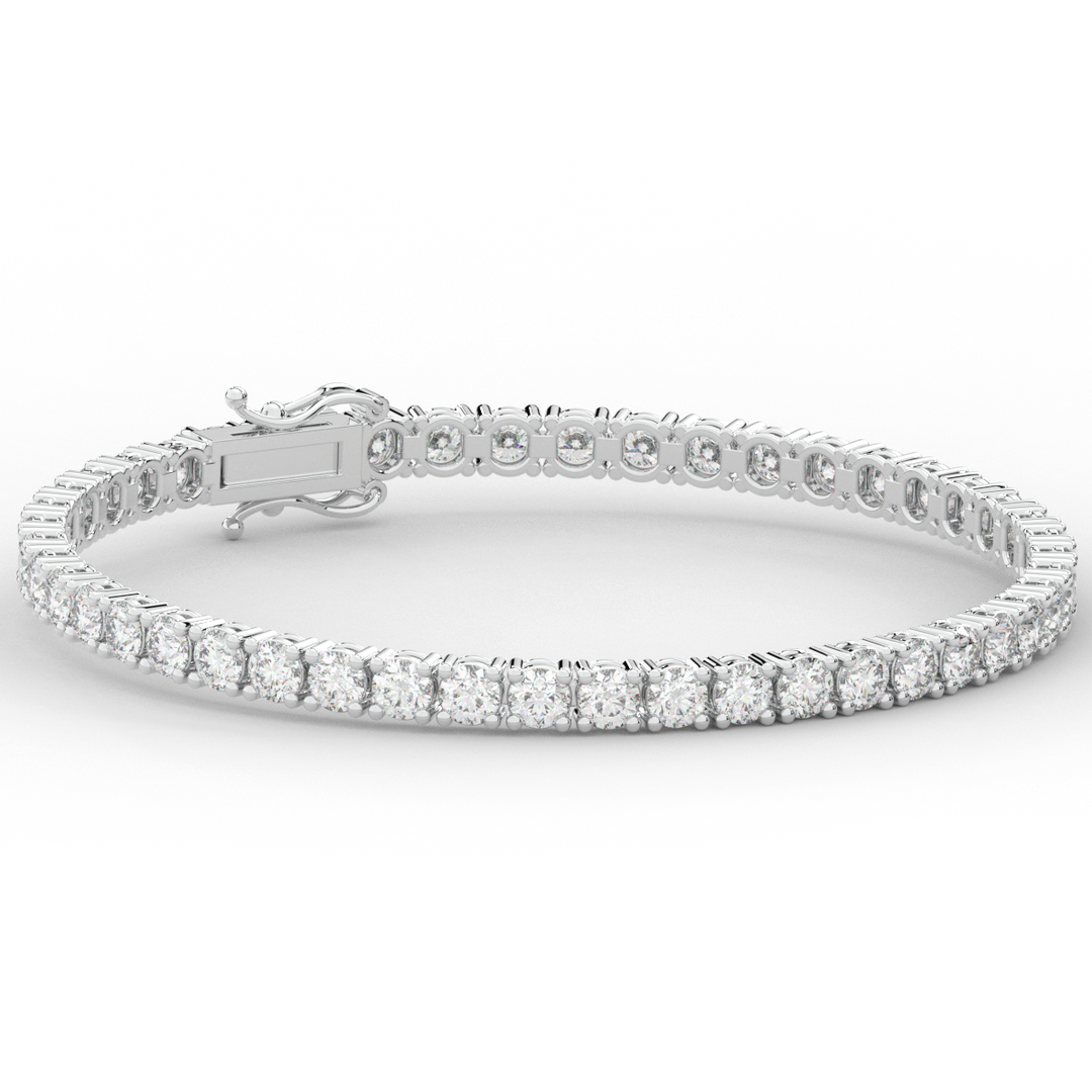 7.00CT.TW ROUND LAB DIAMOND TENNIS BRACELET - Nazarelle
