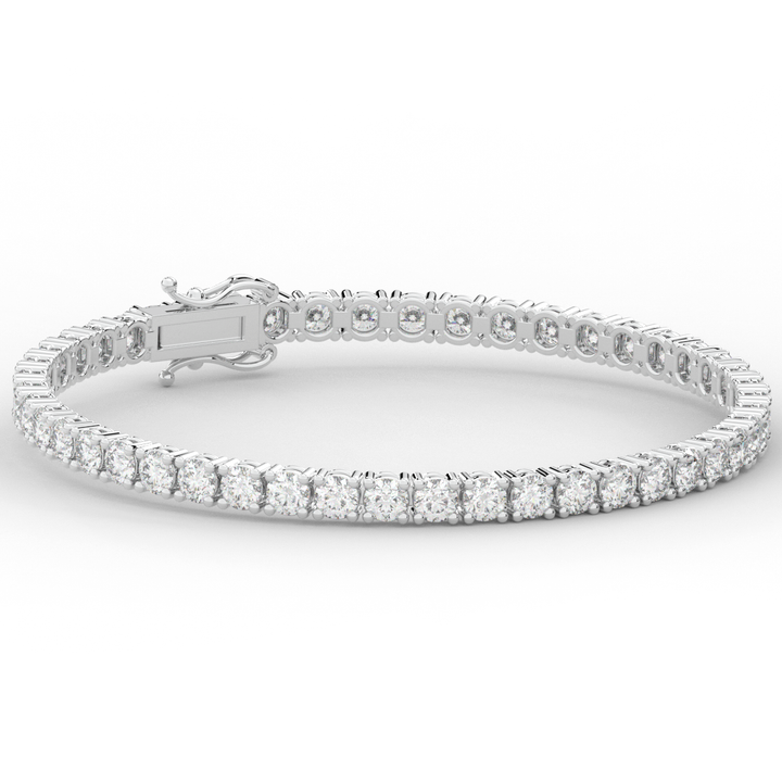 7.00CT.TW ROUND LAB DIAMOND TENNIS BRACELET - Nazarelle