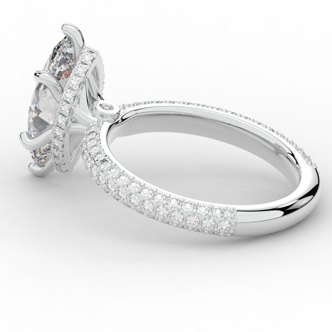 2.60CT.TW MARQUISE LAB DIAMOND ENGAGEMENT RING - Nazarelle