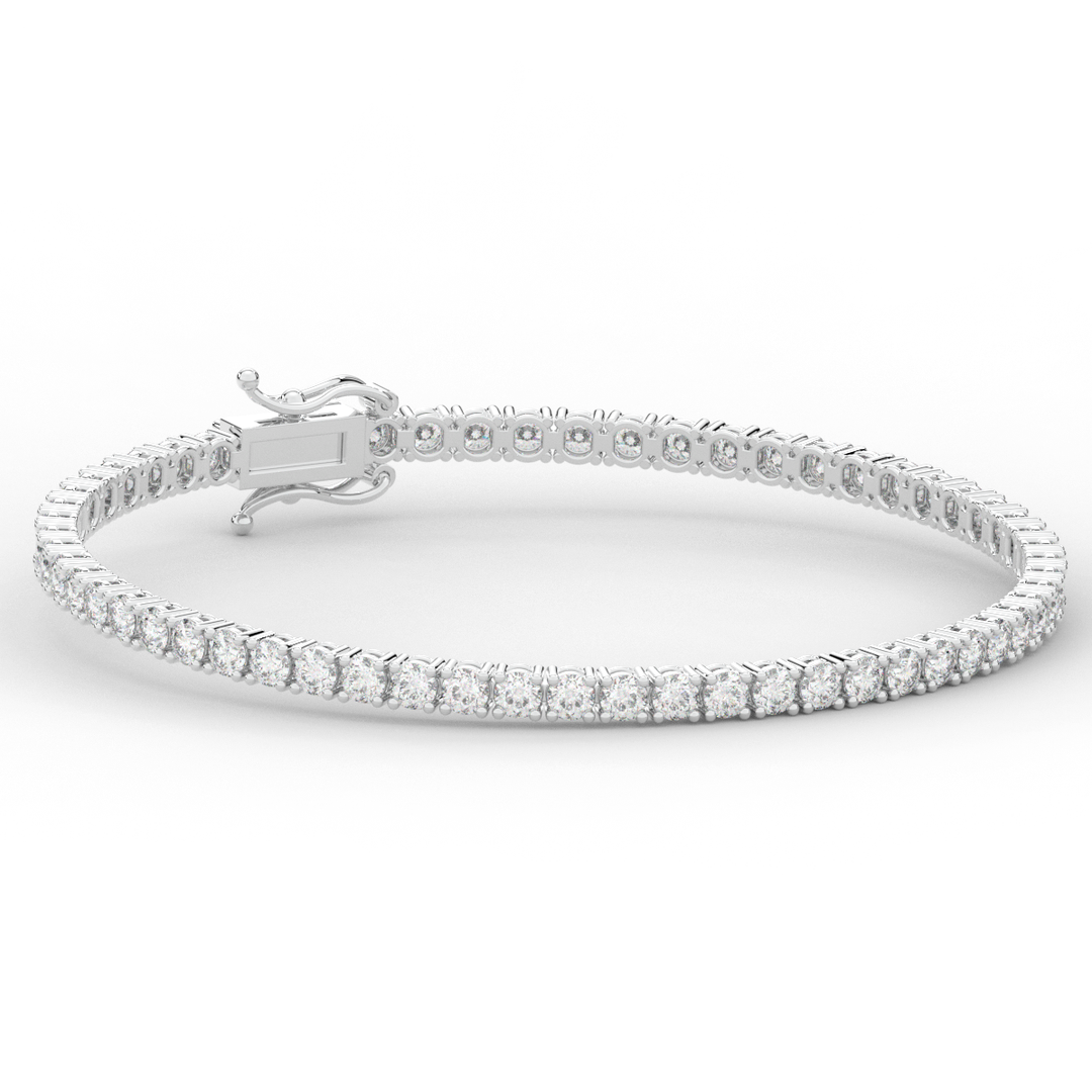 5.00CT.TW ROUND LAB DIAMOND TENNIS BRACELET - Nazarelle