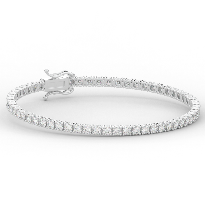 5.00CT.TW ROUND LAB DIAMOND TENNIS BRACELET - Nazarelle