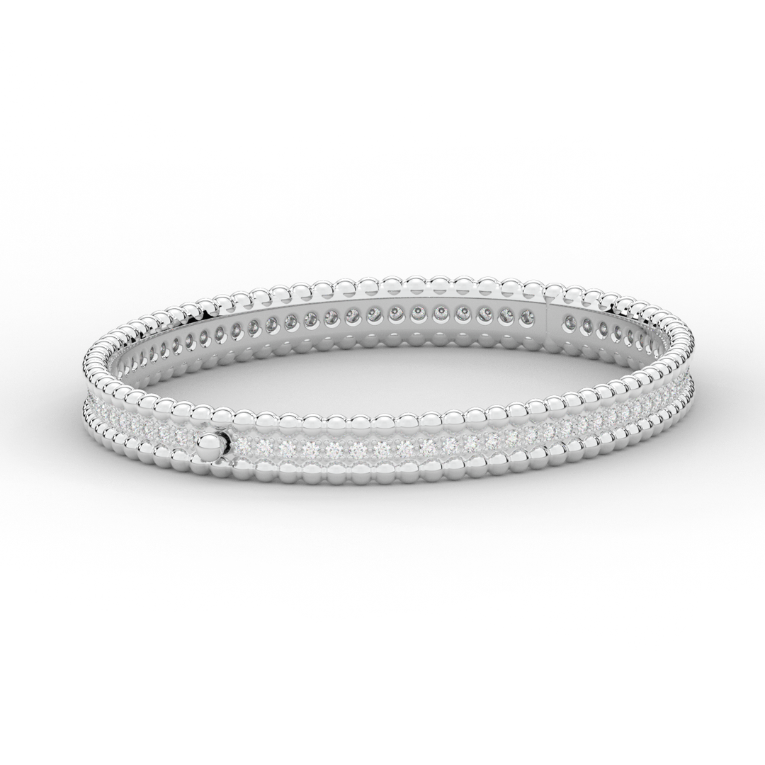 1.20CT.TW ROUND LAB DIAMOND ETERNITY BANGLE - Nazarelle