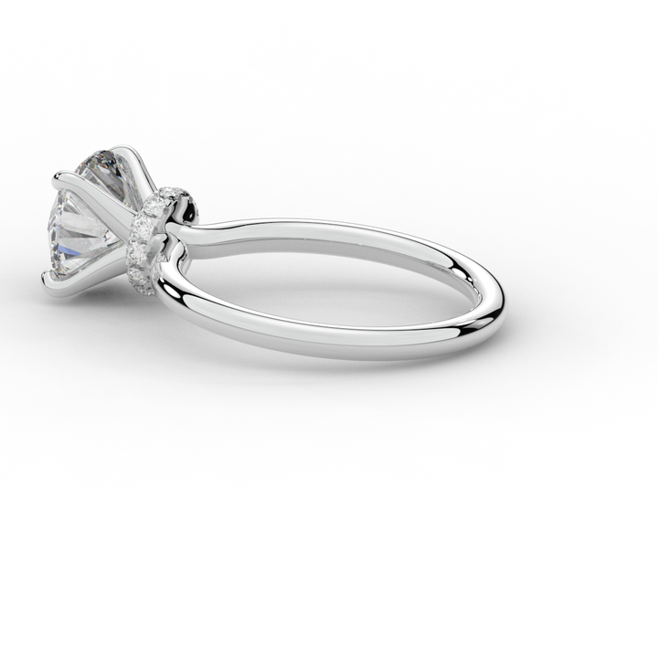 2.05CT.TW ROUND LAB DIAMOND SOLITAIRE ENGAGEMENT RING - Nazarelle