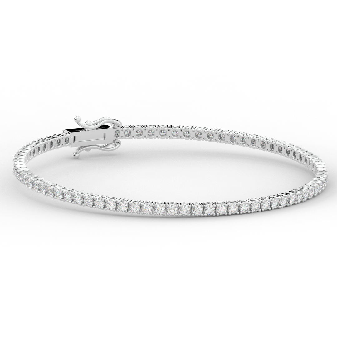 3.00CT.TW ROUND LAB DIAMOND TENNIS BRACELET - Nazarelle