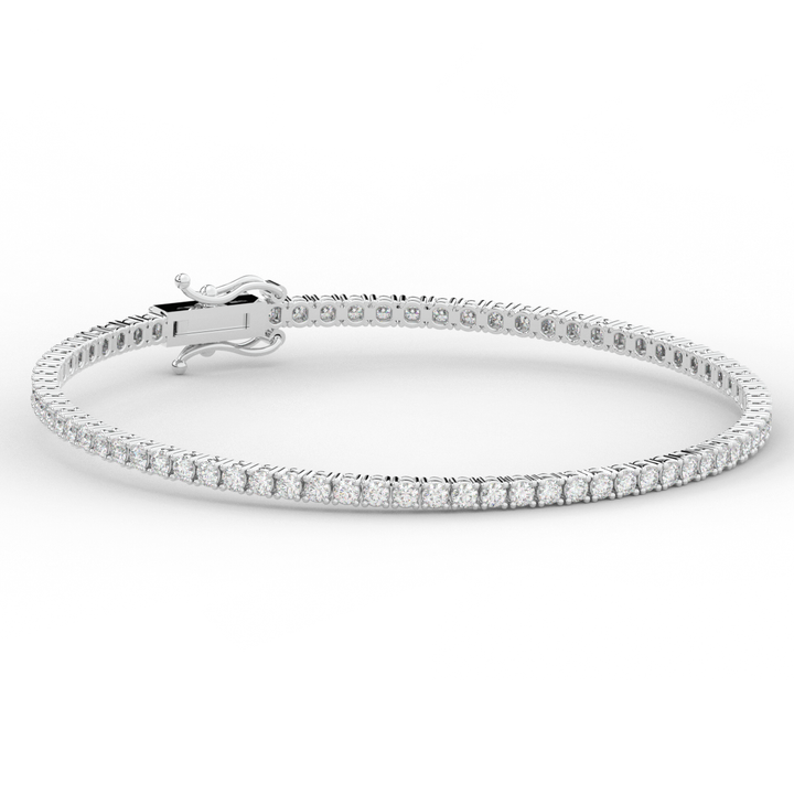3.00CT.TW ROUND LAB DIAMOND TENNIS BRACELET - Nazarelle