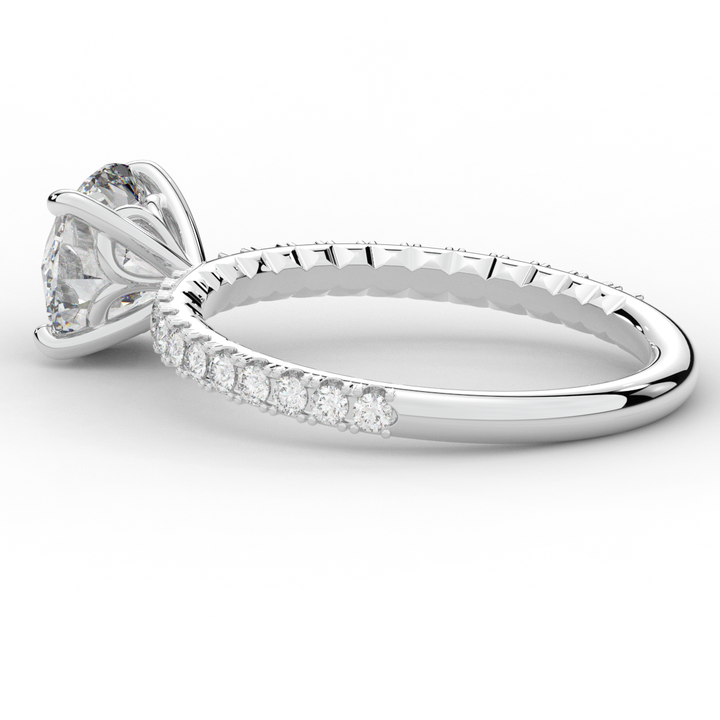1.75CT.TW ROUND LAB DIAMOND SOLITAIRE ENGAGEMENT RING - Nazarelle