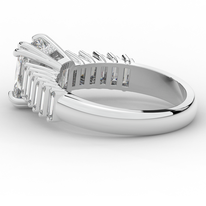 2.60CT.TW RADIANT LAB DIAMOND ENGAGEMENT RING - Nazarelle