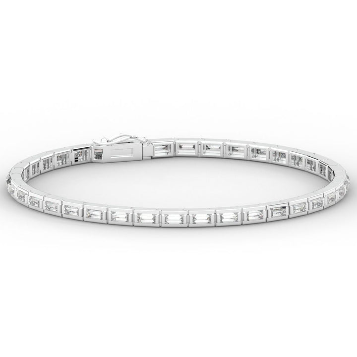 3.40CT.TW ROUND LAB DIAMOND TENNIS BRACELET - Nazarelle