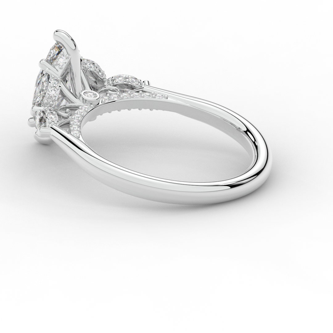 1.50CT.TW MARQUISE LAB DIAMOND ENGAGEMENT RING - Nazarelle