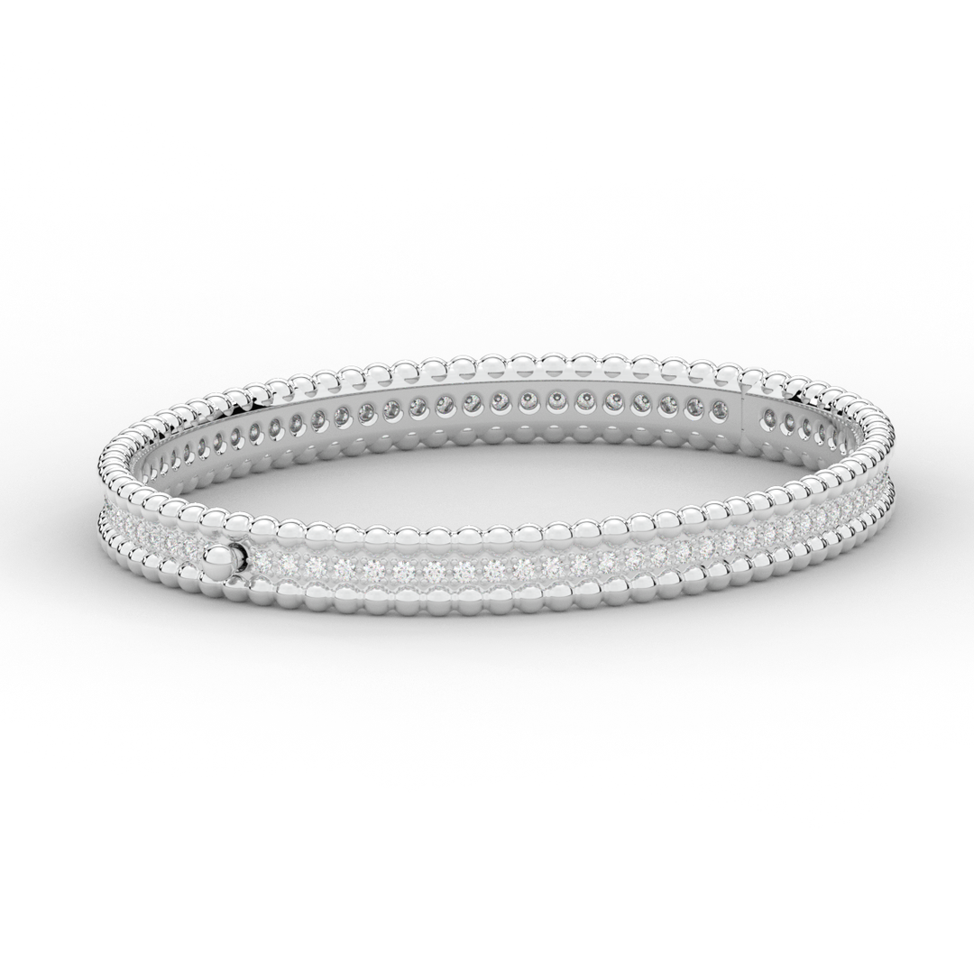 1.20CT.TW ROUND LAB DIAMOND ETERNITY BANGLE - Nazarelle