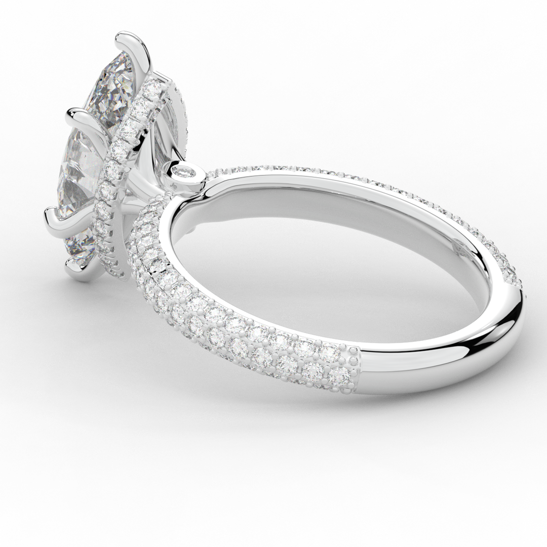 2.60CT.TW MARQUISE LAB DIAMOND ENGAGEMENT RING - Nazarelle