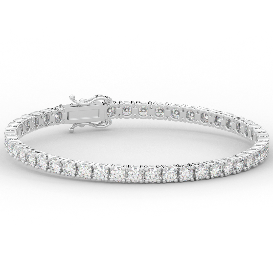 7.00CT.TW ROUND LAB DIAMOND TENNIS BRACELET - Nazarelle
