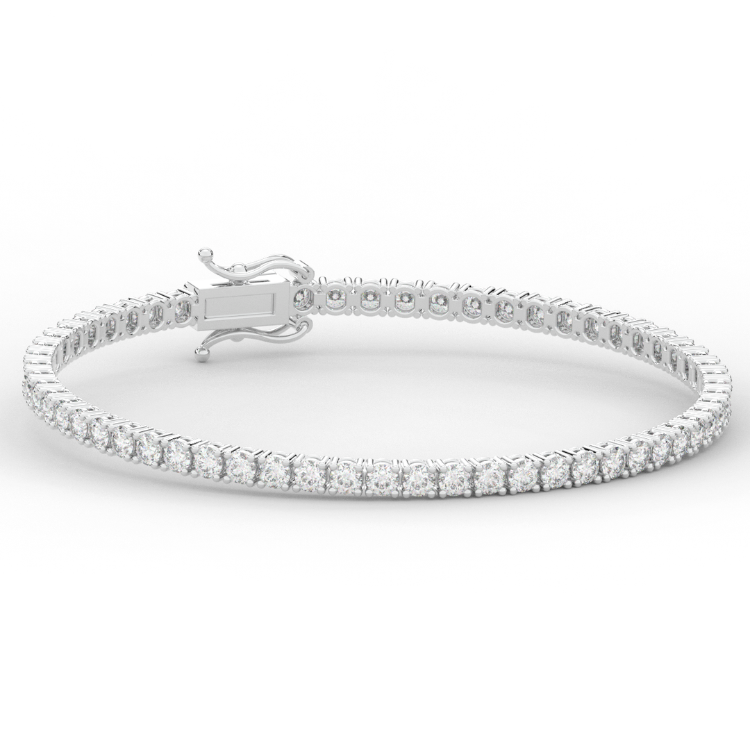 5.00CT.TW ROUND LAB DIAMOND TENNIS BRACELET - Nazarelle