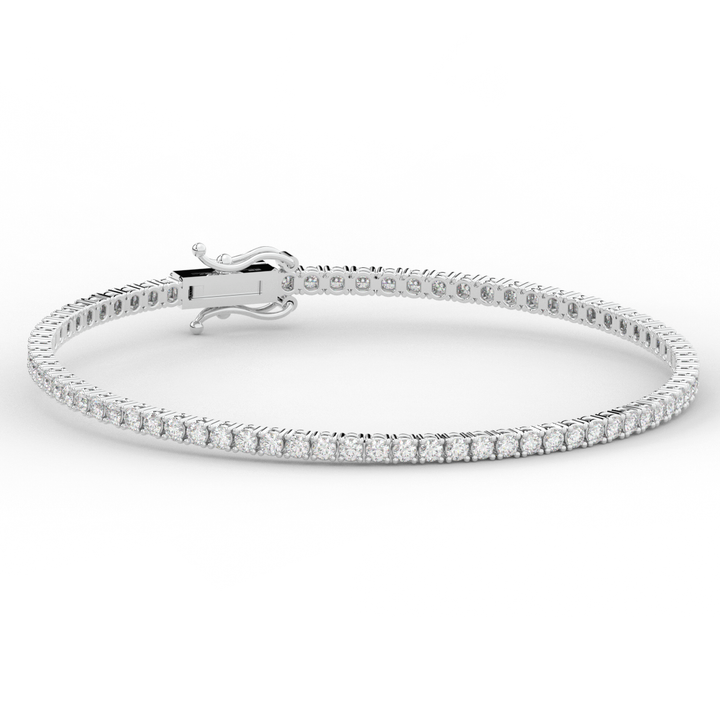 3.00CT.TW ROUND LAB DIAMOND TENNIS BRACELET - Nazarelle