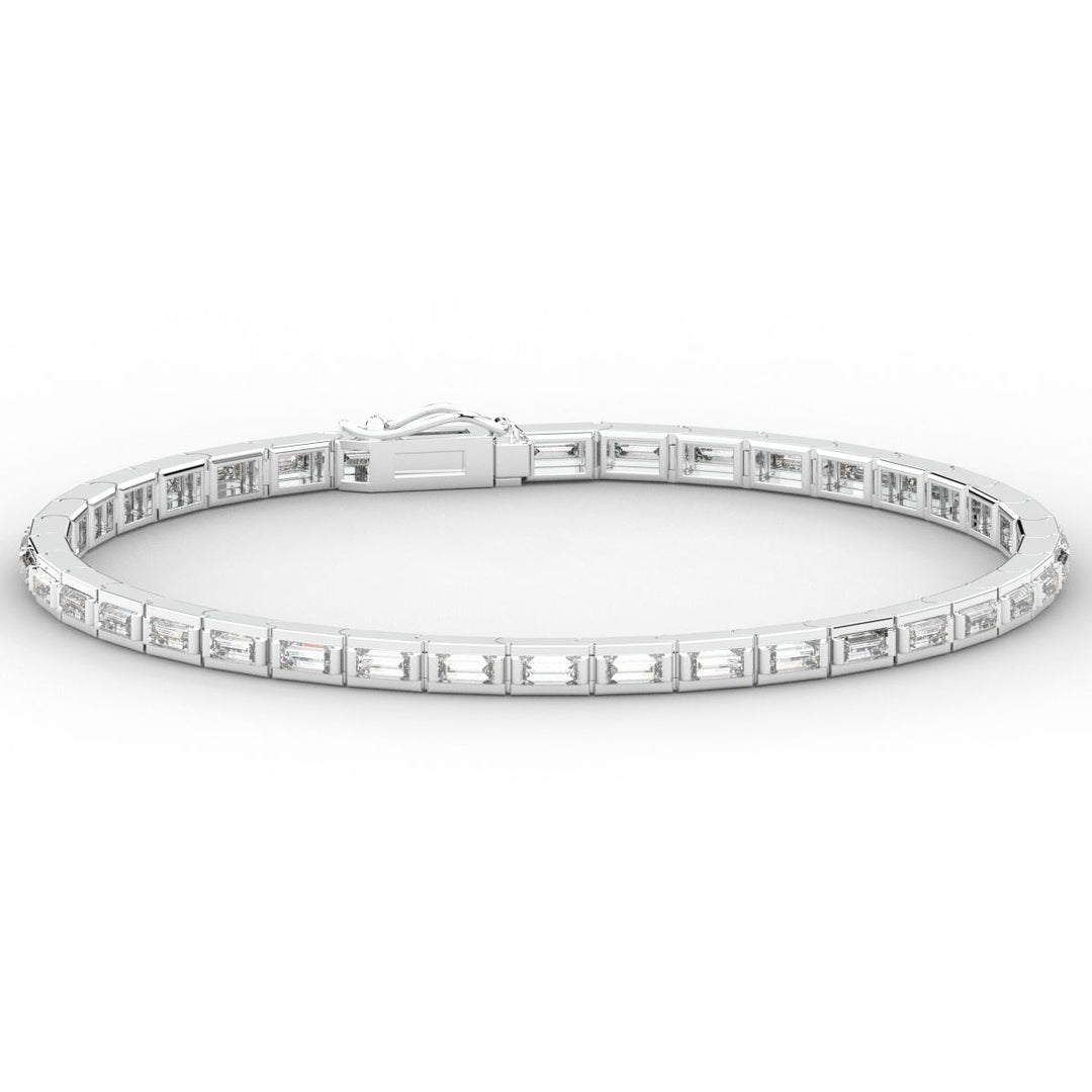 3.40CT.TW ROUND LAB DIAMOND TENNIS BRACELET - Nazarelle