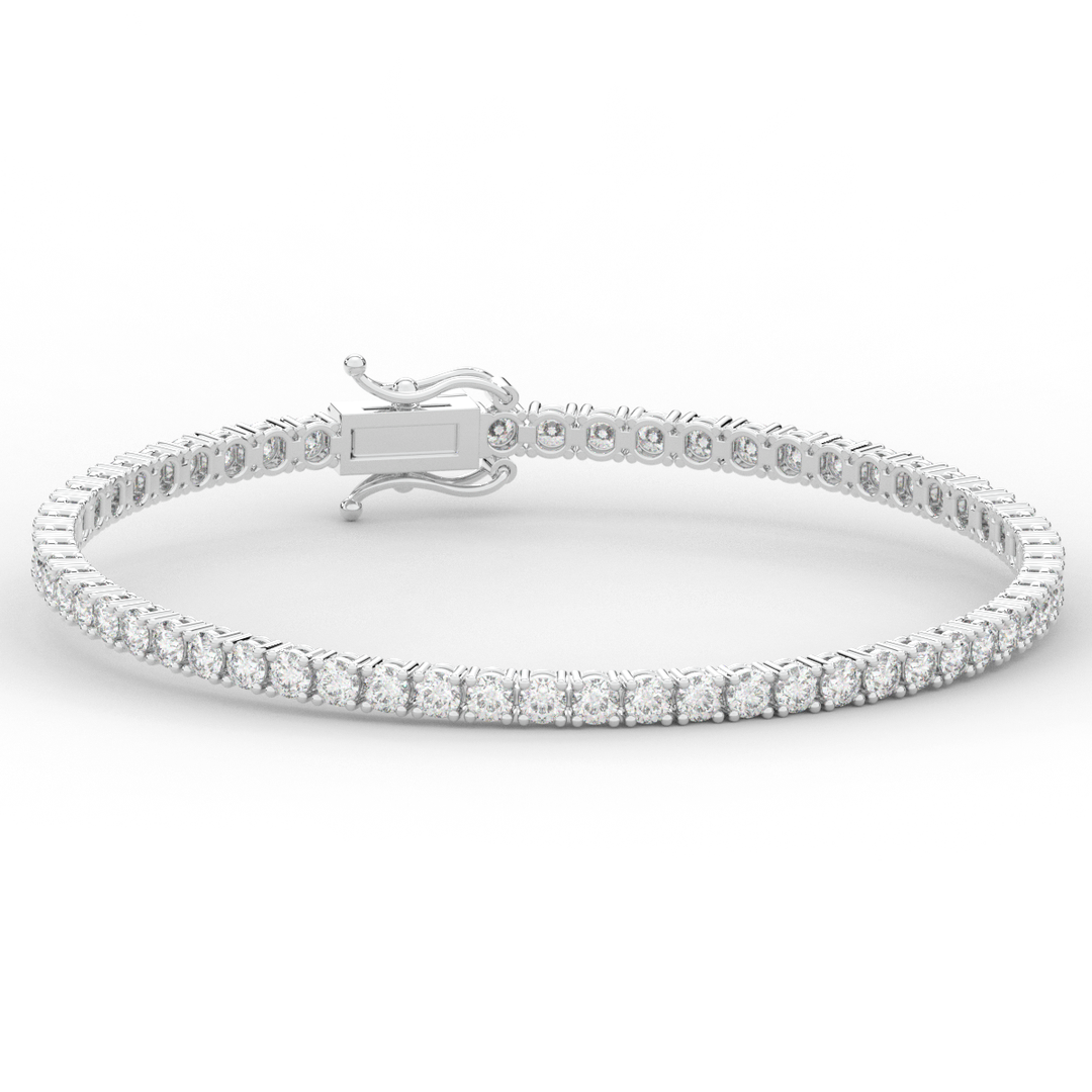 5.00CT.TW ROUND LAB DIAMOND TENNIS BRACELET - Nazarelle