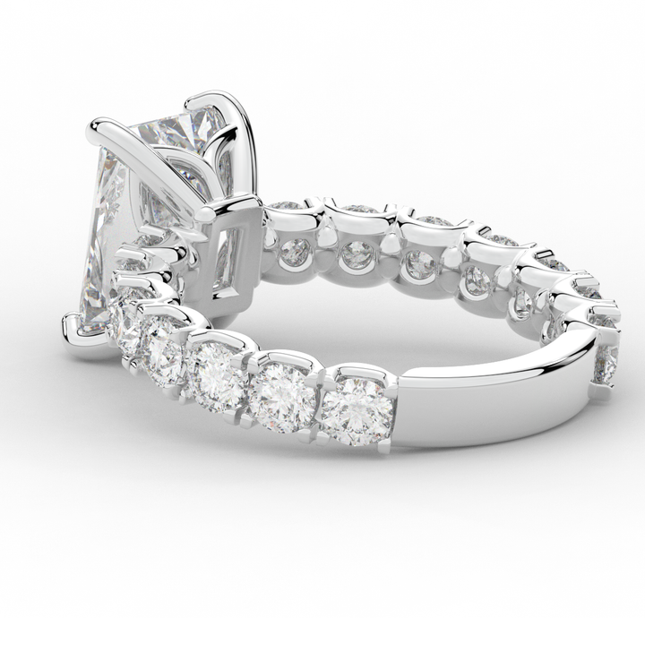 4.35CT.TW RADIANT LAB DIAMOND ENGAGEMENT RING - Nazarelle