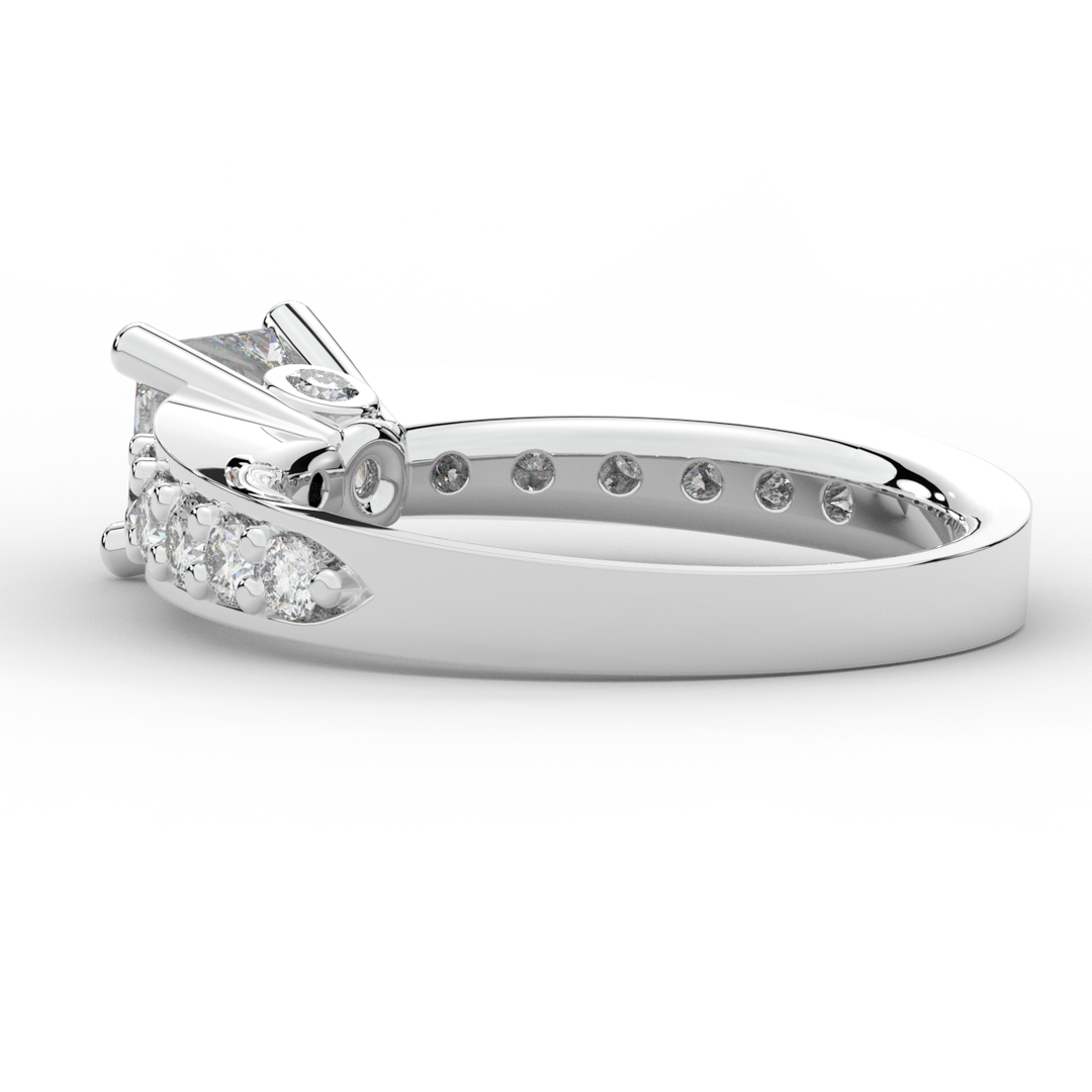 1.75CT.TW PRINCESS LAB DIAMOND SOLITAIRE ENGAGEMENT RING - Nazarelle