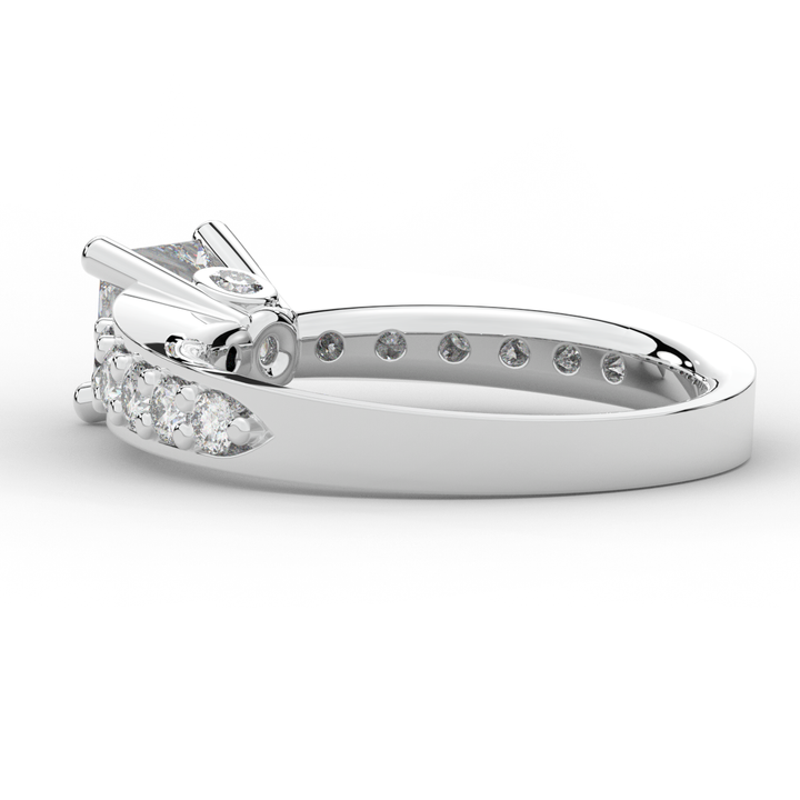 1.75CT.TW PRINCESS LAB DIAMOND SOLITAIRE ENGAGEMENT RING - Nazarelle