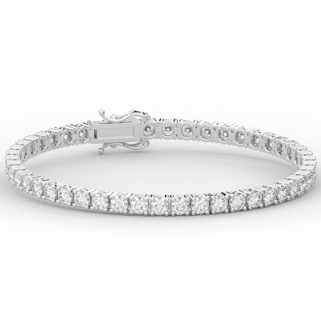 7.00CT.TW ROUND LAB DIAMOND TENNIS BRACELET - Nazarelle