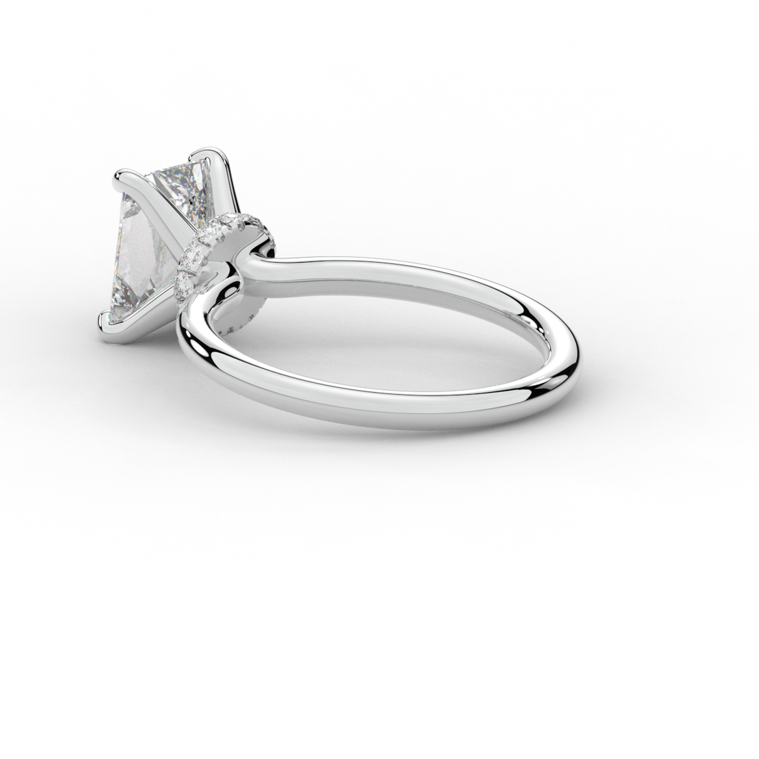 2.05CT.TW RADIANT LAB DIAMOND SOLITAIRE ENGAGEMENT RING - Nazarelle