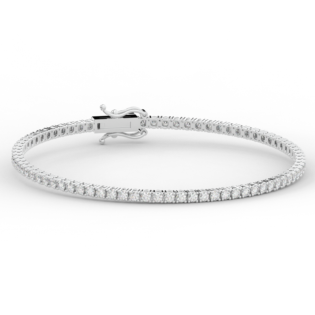 3.00CT.TW ROUND LAB DIAMOND TENNIS BRACELET - Nazarelle