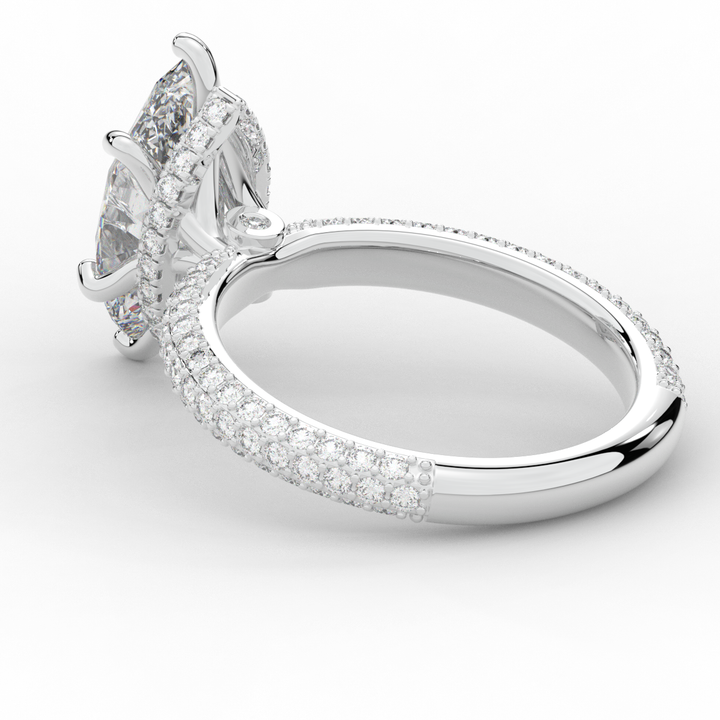 2.60CT.TW MARQUISE LAB DIAMOND ENGAGEMENT RING - Nazarelle