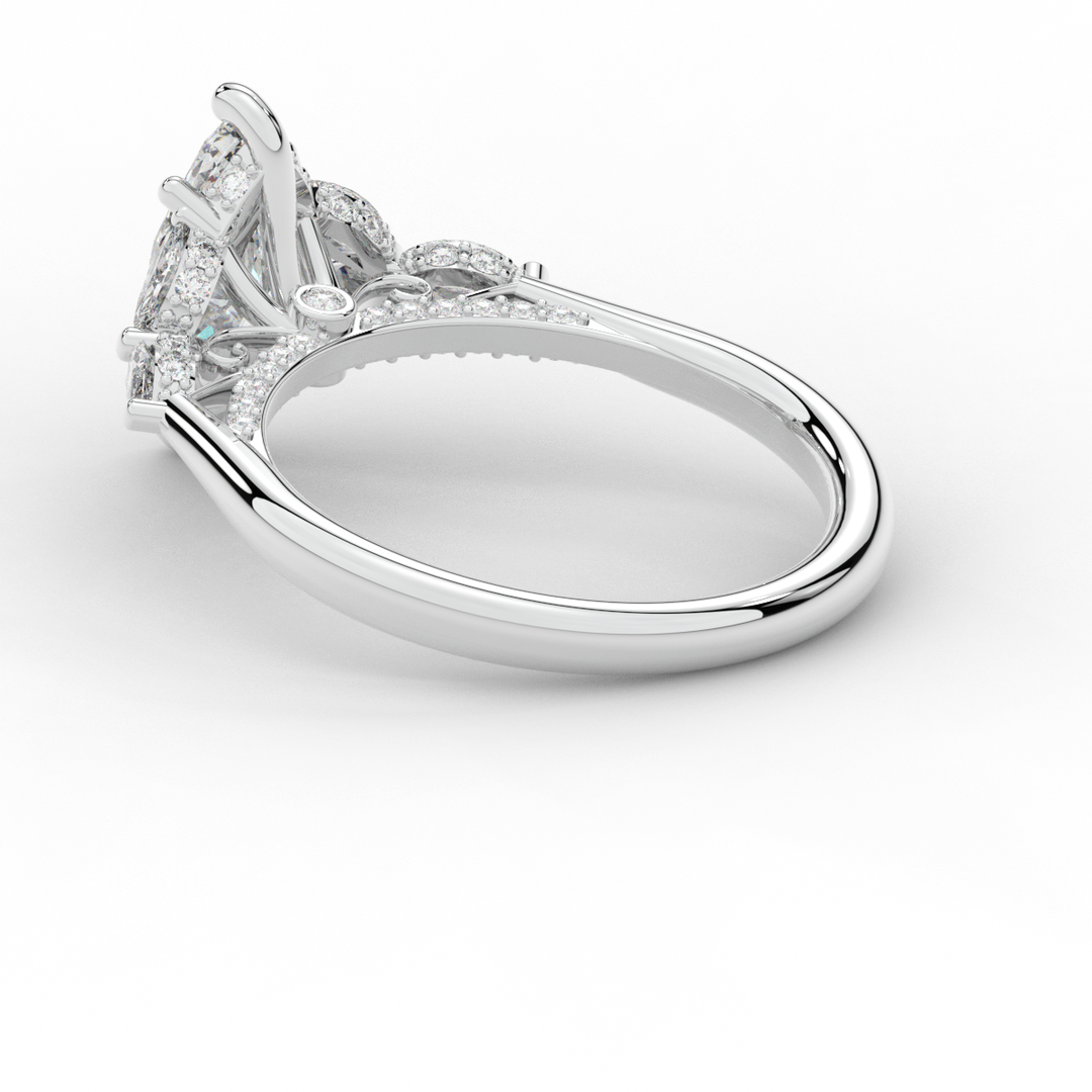 1.50CT.TW MARQUISE LAB DIAMOND ENGAGEMENT RING - Nazarelle