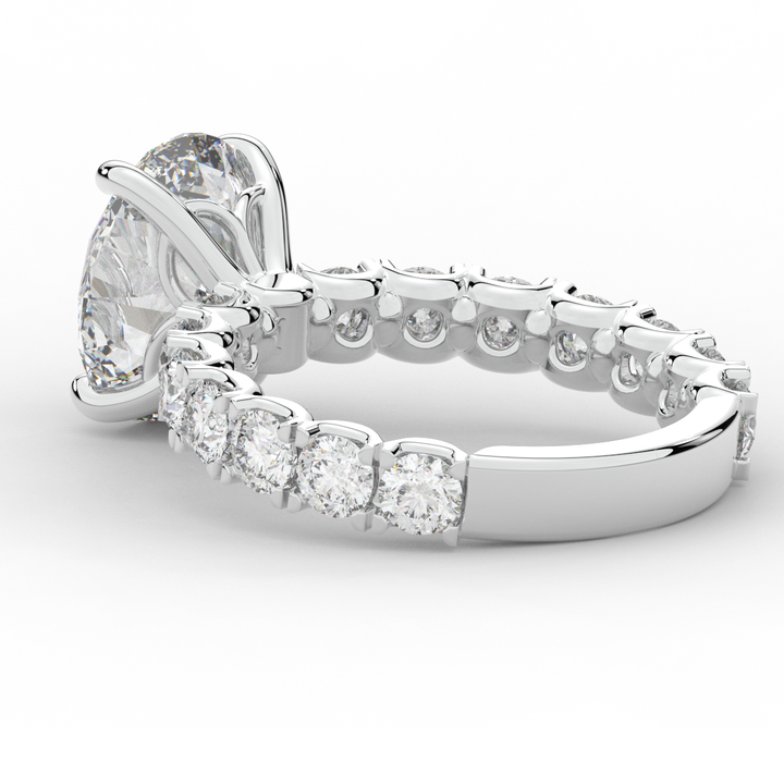 4.35CT.TW OVAL LAB DIAMOND ENGAGEMENT RING - Nazarelle