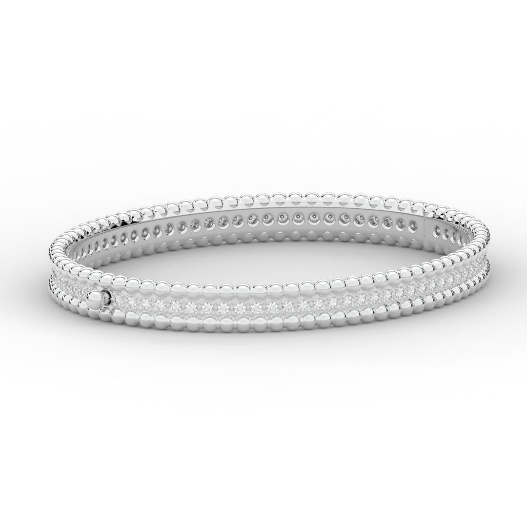 1.20CT.TW ROUND LAB DIAMOND ETERNITY BANGLE - Nazarelle