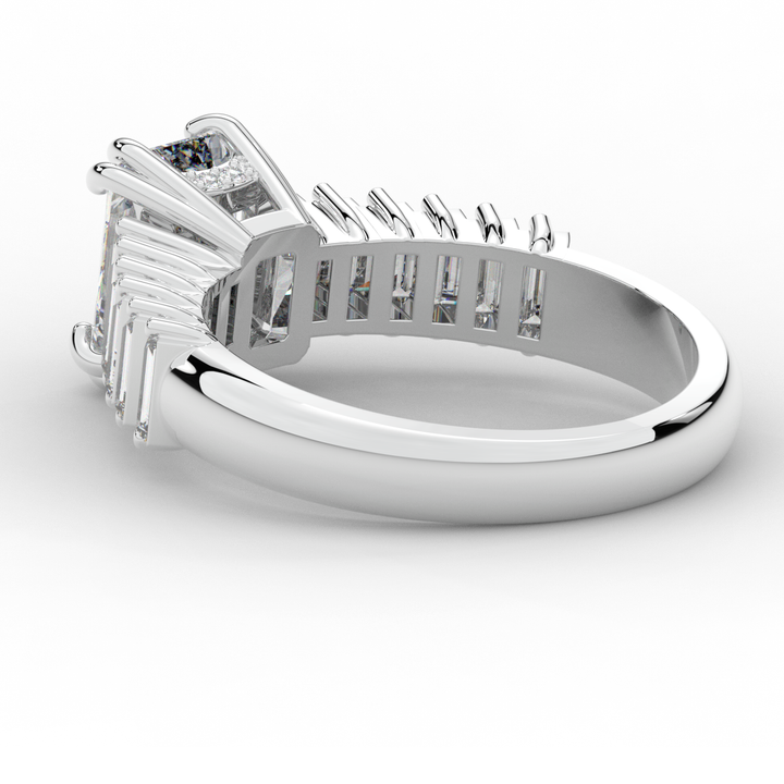 2.60CT.TW RADIANT LAB DIAMOND ENGAGEMENT RING - Nazarelle