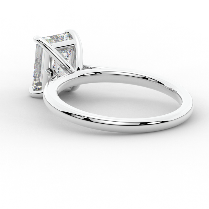 2.00CT EMERALD CUT LAB DIAMOND SOLITAIRE ENGAGEMENT RING - Nazarelle