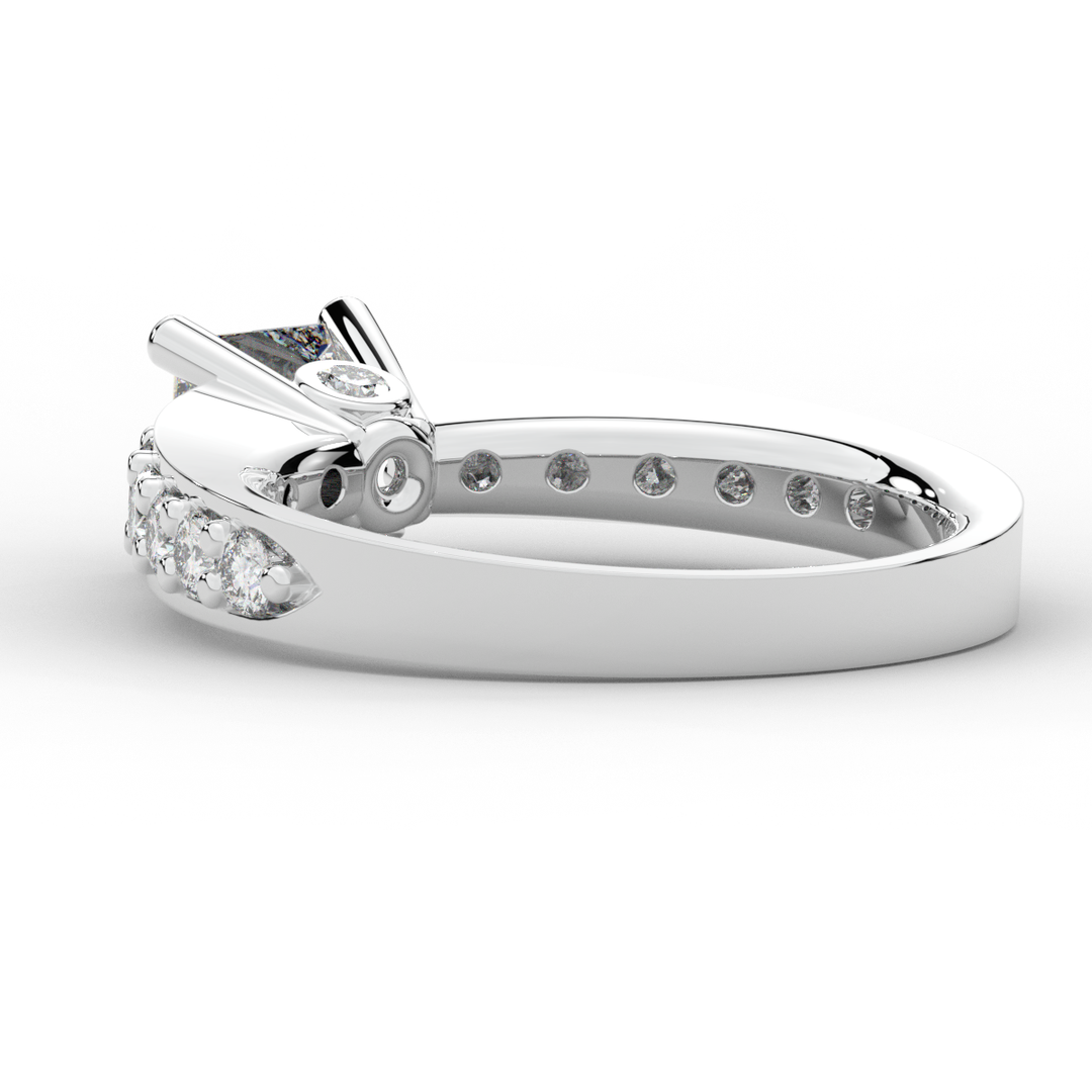 1.75CT.TW PRINCESS LAB DIAMOND SOLITAIRE ENGAGEMENT RING - Nazarelle