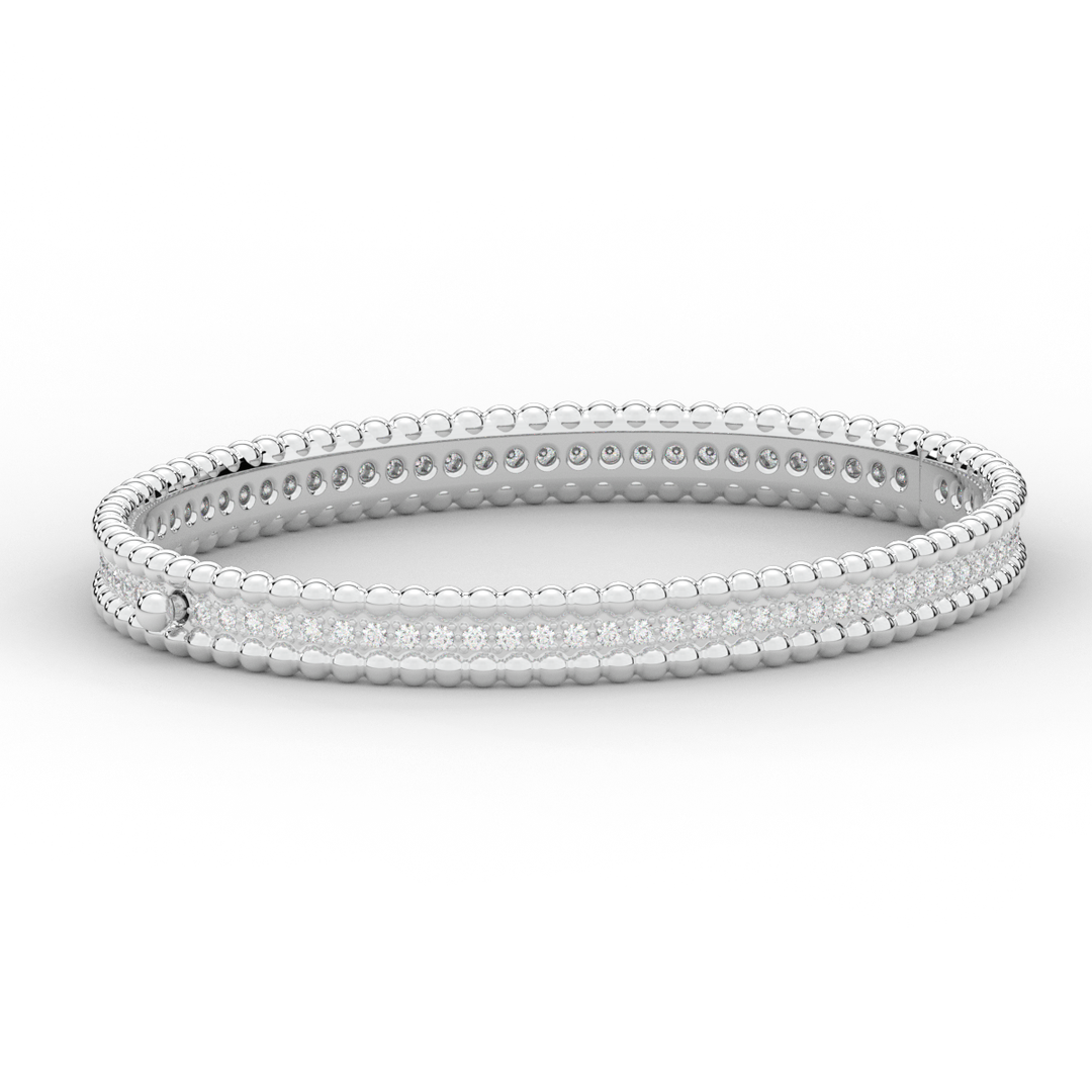 1.20CT.TW ROUND LAB DIAMOND ETERNITY BANGLE - Nazarelle