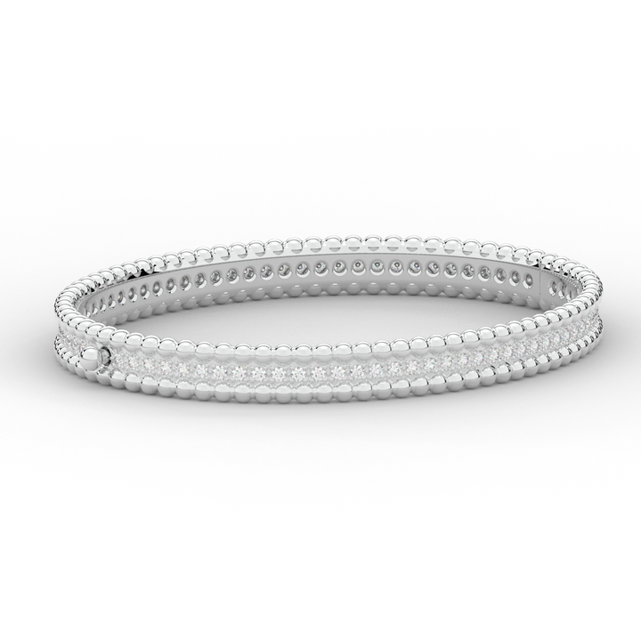 1.20CT.TW ROUND LAB DIAMOND ETERNITY BANGLE - Nazarelle