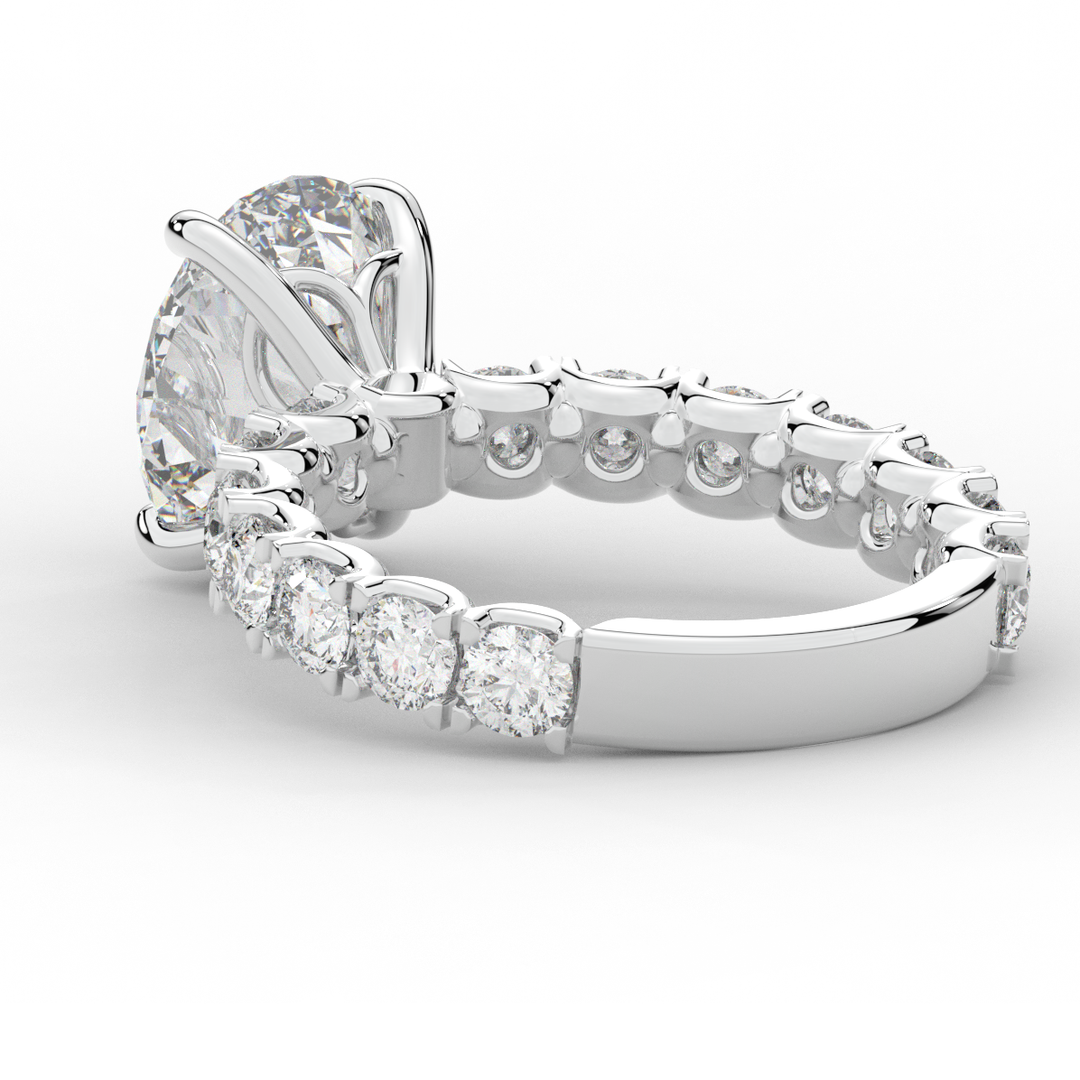 4.35CT.TW OVAL LAB DIAMOND ENGAGEMENT RING - Nazarelle