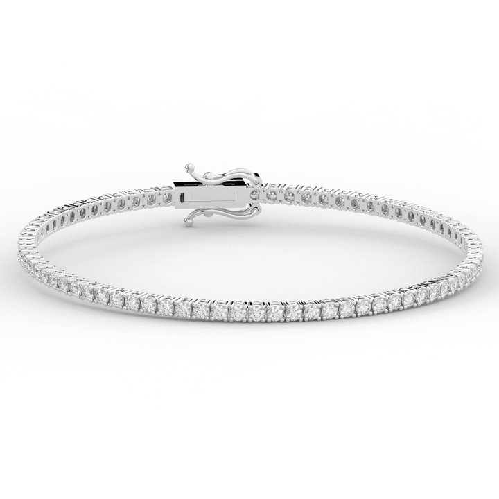 3.00CT.TW ROUND LAB DIAMOND TENNIS BRACELET - Nazarelle
