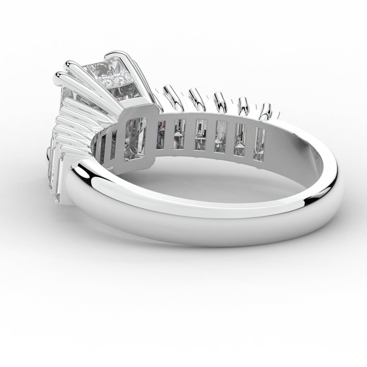 2.60CT.TW RADIANT LAB DIAMOND ENGAGEMENT RING - Nazarelle