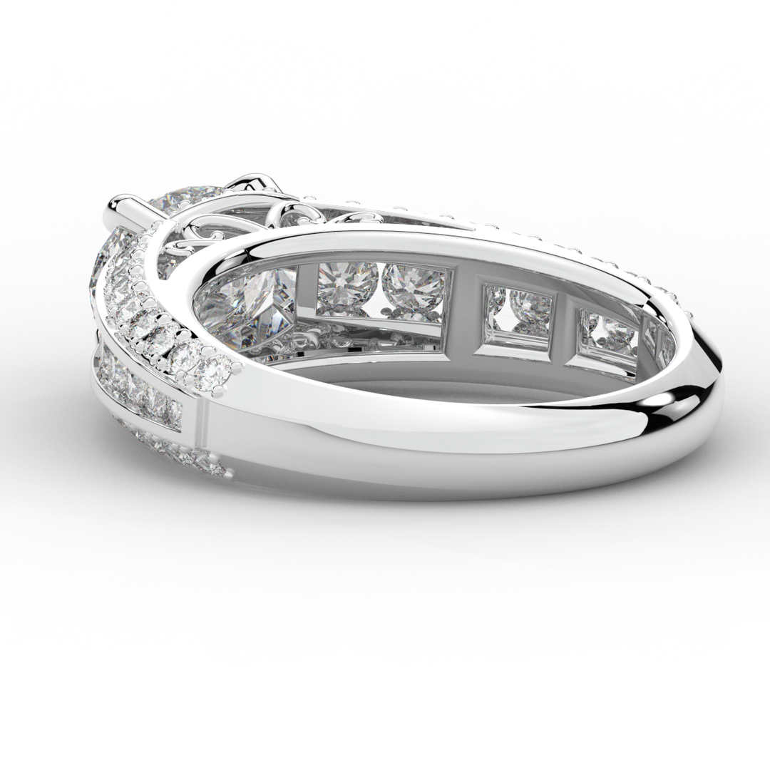 1.80CT.TW OVAL LAB DIAMOND SOLITAIRE ENGAGEMENT RING - Nazarelle