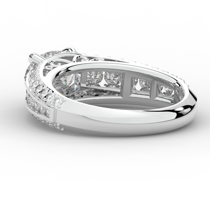 1.80CT.TW OVAL LAB DIAMOND SOLITAIRE ENGAGEMENT RING - Nazarelle