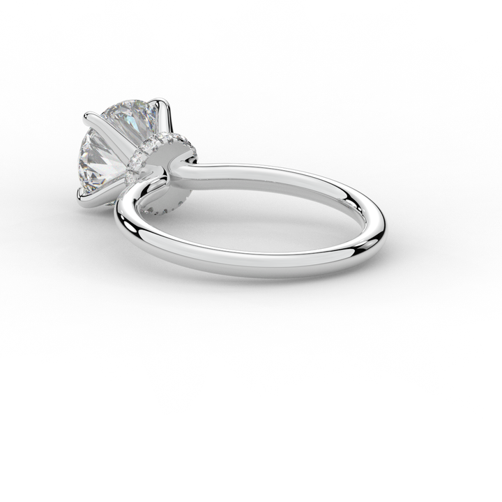 2.05CT.TW ROUND LAB DIAMOND SOLITAIRE ENGAGEMENT RING - Nazarelle