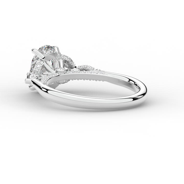 2.00CT.TW OVAL LAB DIAMOND ENGAGEMENT RING - Nazarelle
