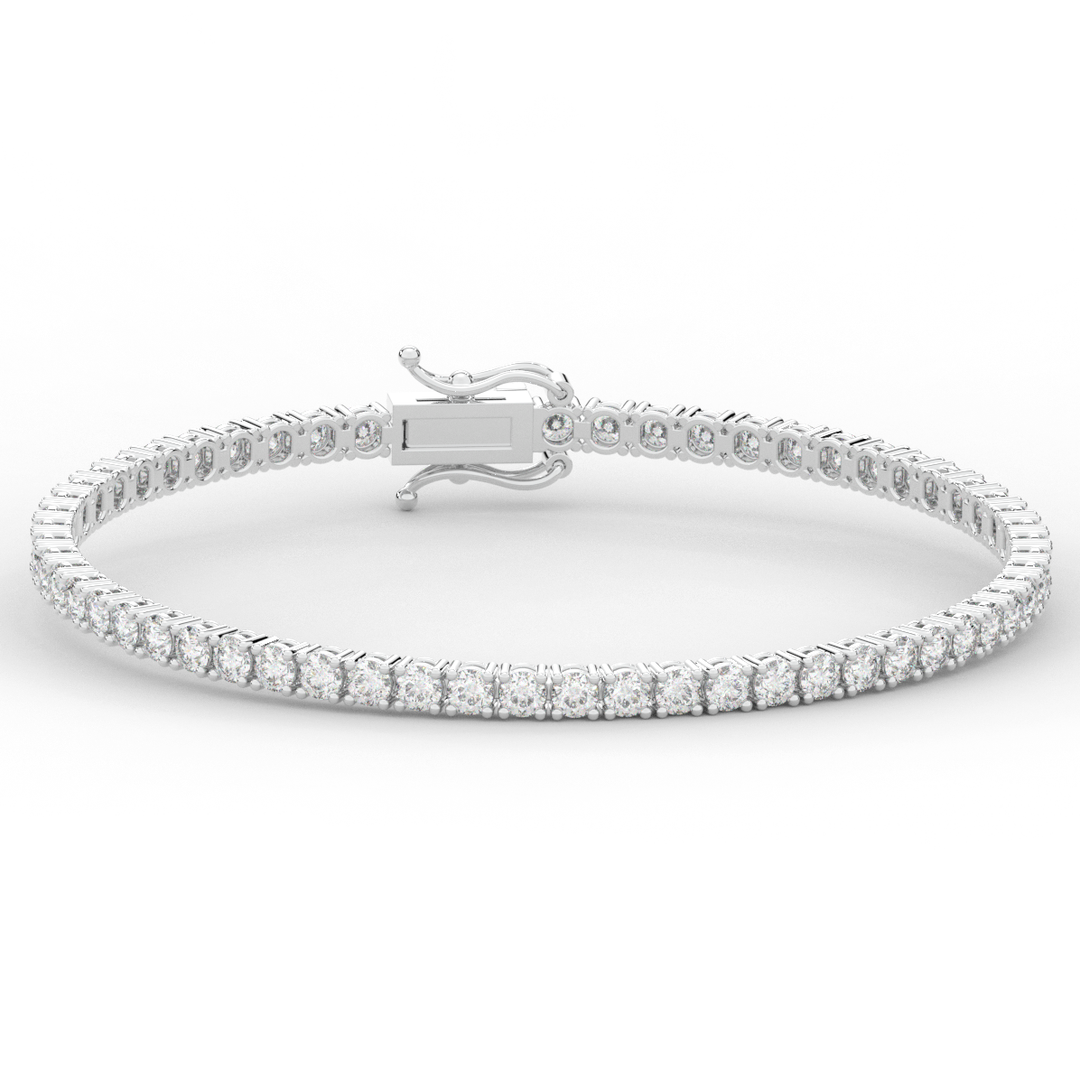 5.00CT.TW ROUND LAB DIAMOND TENNIS BRACELET - Nazarelle