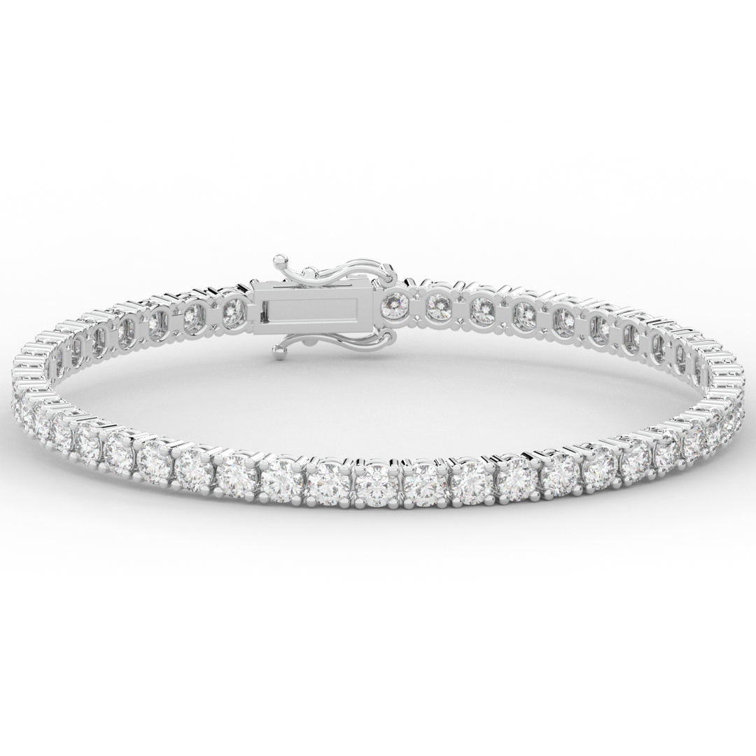 7.00CT.TW ROUND LAB DIAMOND TENNIS BRACELET - Nazarelle