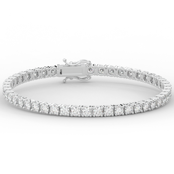7.00CT.TW ROUND LAB DIAMOND TENNIS BRACELET - Nazarelle