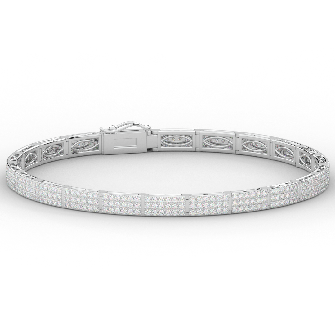 2.25CT.TW ROUND LAB DIAMOND TENNIS BRACELET - Nazarelle