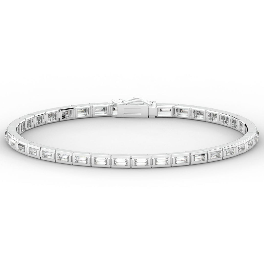 3.40CT.TW ROUND LAB DIAMOND TENNIS BRACELET - Nazarelle